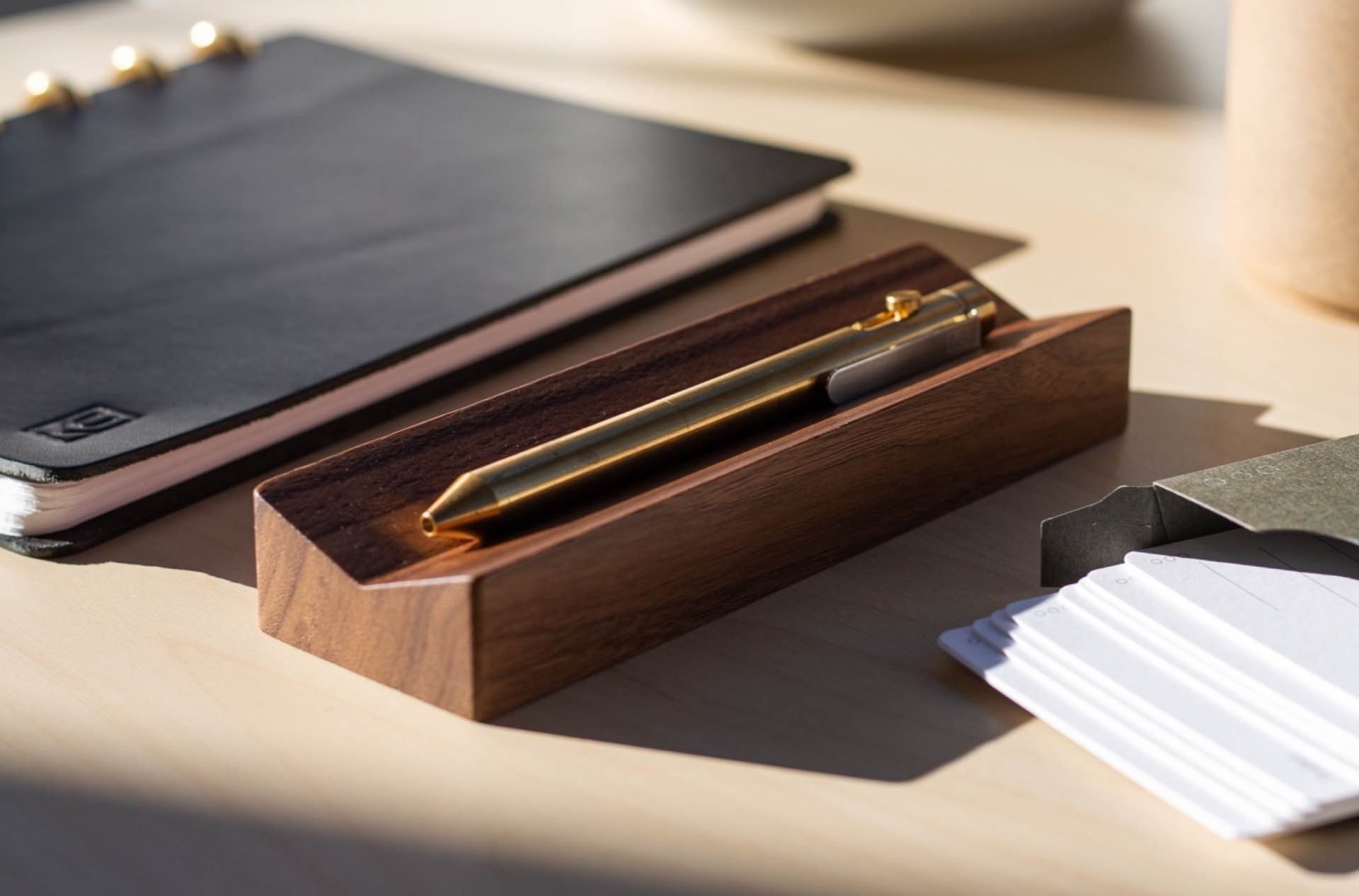 Ugmong wooden pen tray. ($38)