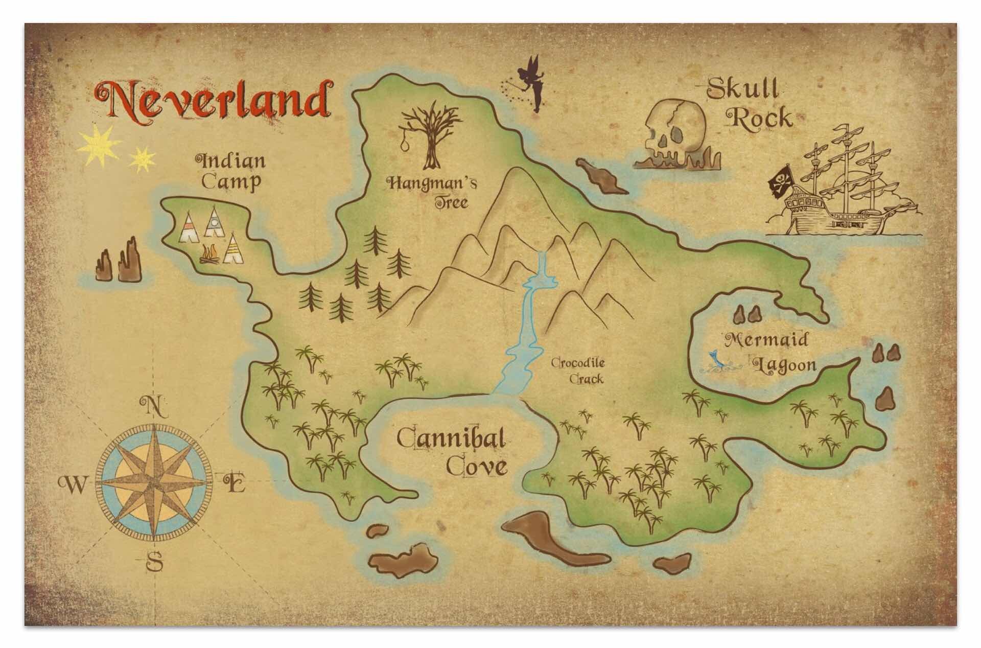 maps-of-fictional-worlds-guide-peter-pan-neverland