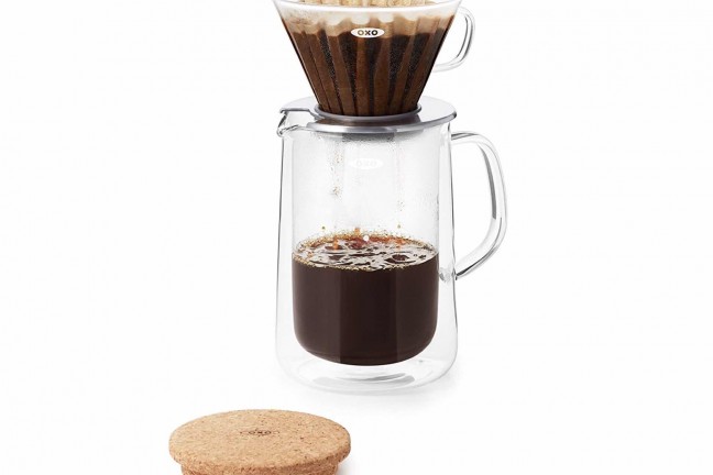 OXO Good Grips glass pour-over set. ($50)