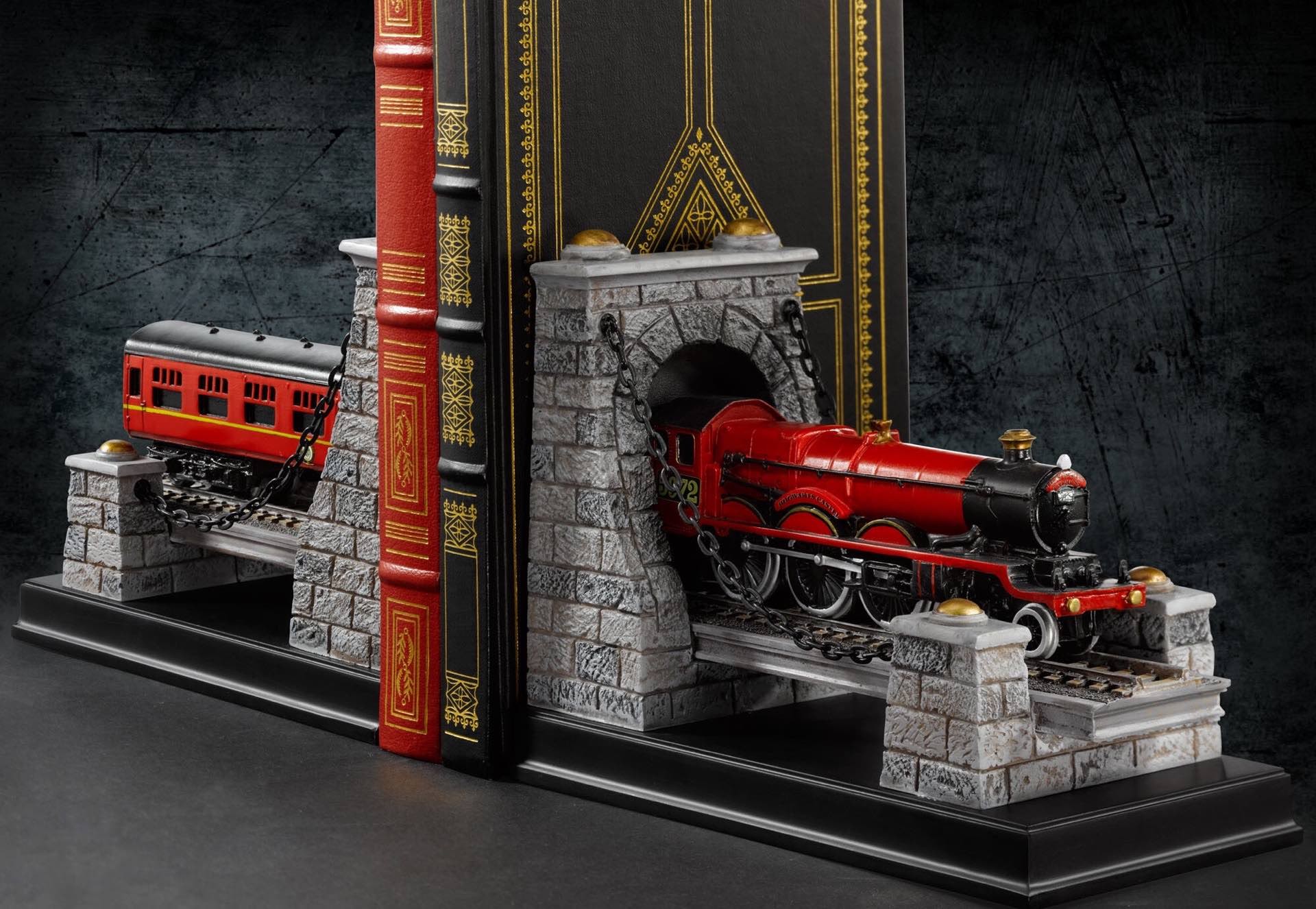 Harry Potter Hogwarts Express bookends. ($95 for the set)