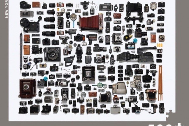 Like photography? Then you'll love Jim Golden's “Camera Collection” puzzle. ($20)