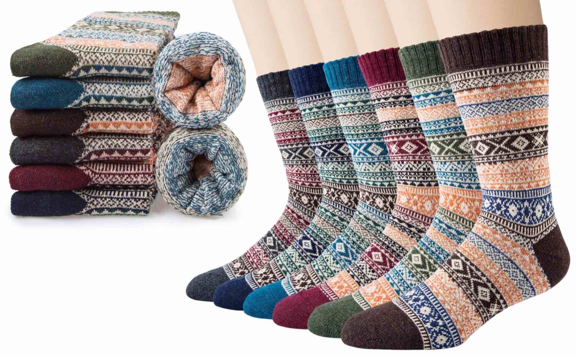 Ysense Norwegian-style socks. ($16 for six pairs)