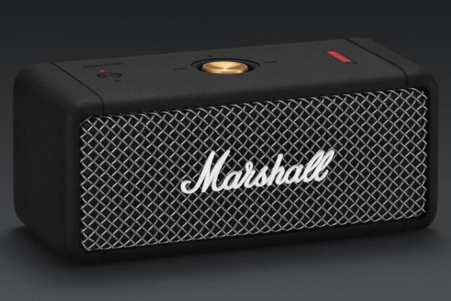 Marshall's “Emberton” Bluetooth speaker. ($130)