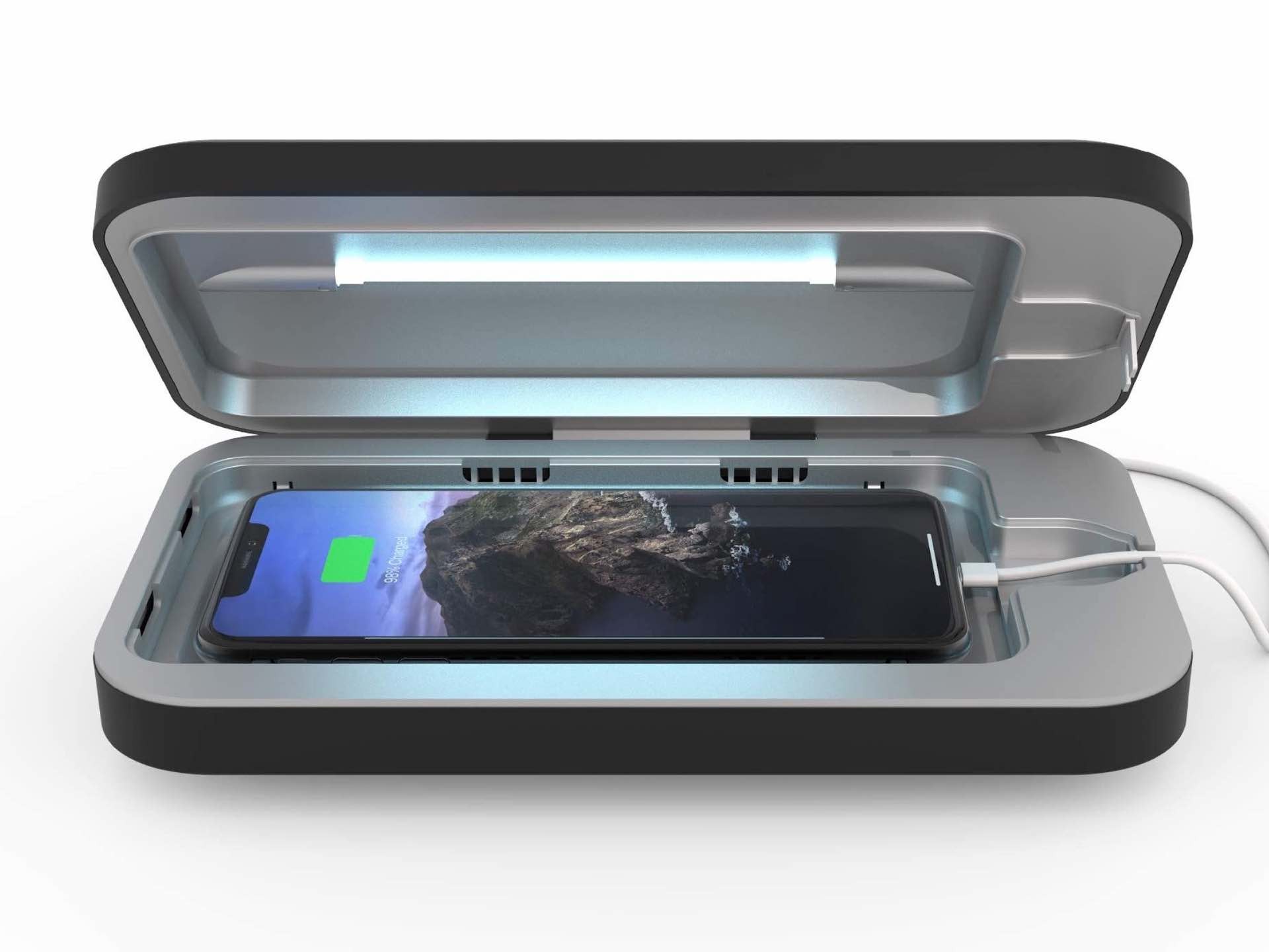 The PhoneSoap 3 UV phone sanitizer. ($48)