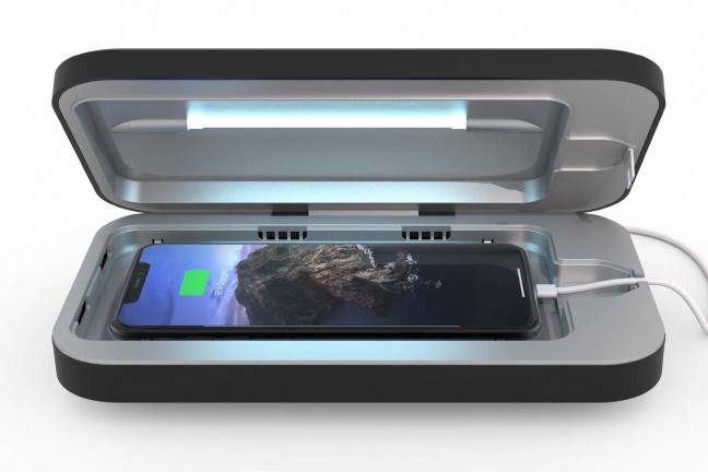 The PhoneSoap 3 UV phone sanitizer. ($48)