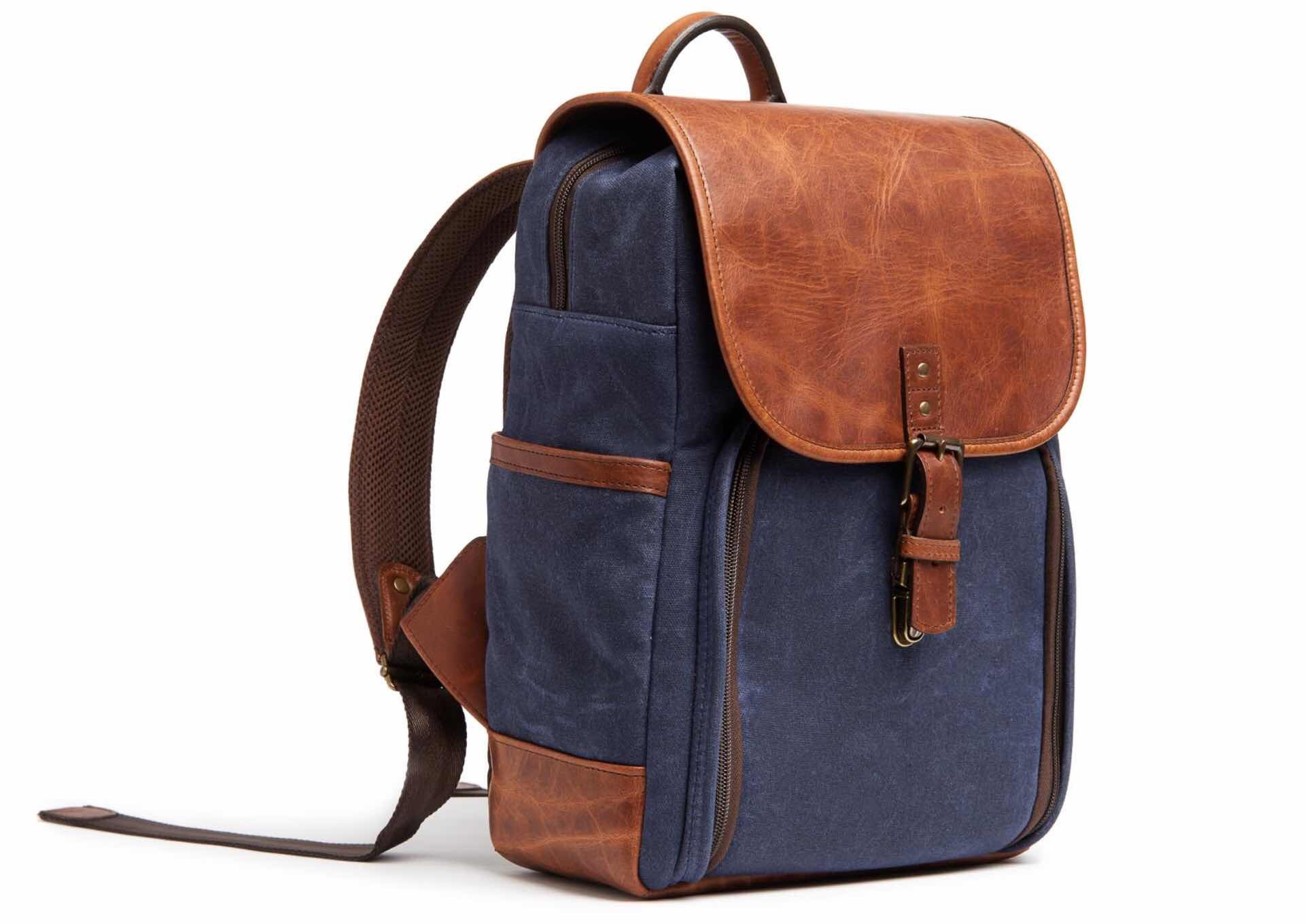 ONA Monterey backpack. ($349, available in Olive, Black, Oxford Blue / Navy, and Smoke / Gray)