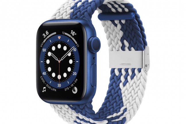 Bagoplus elastic braided solo loop band for Apple Watch. ($12)