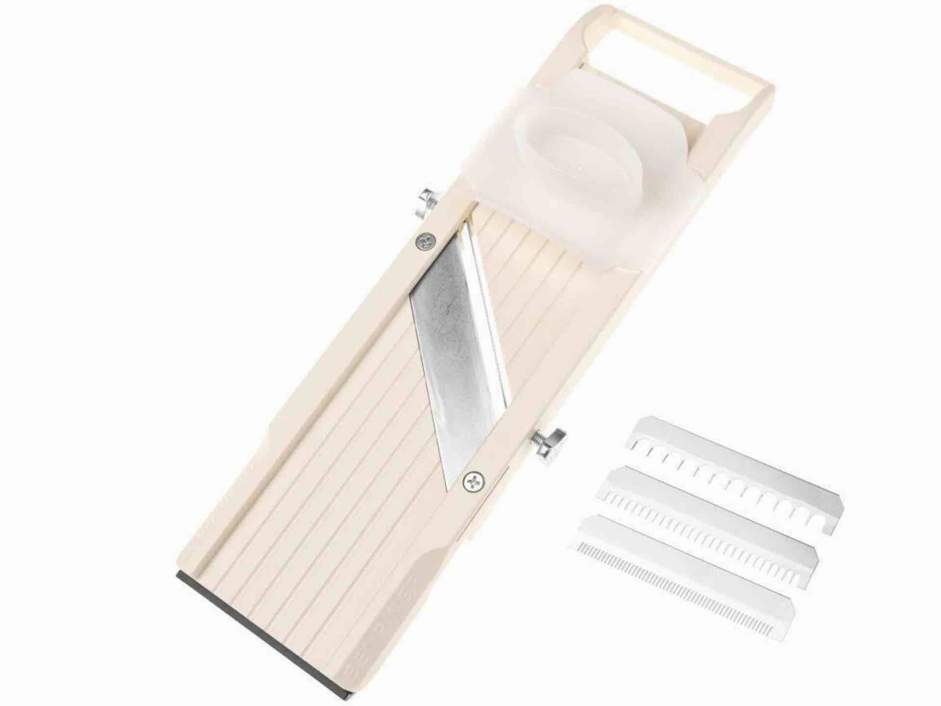 The Japanese-made Benriner mandoline slicer. ($49–$63, depending on size)