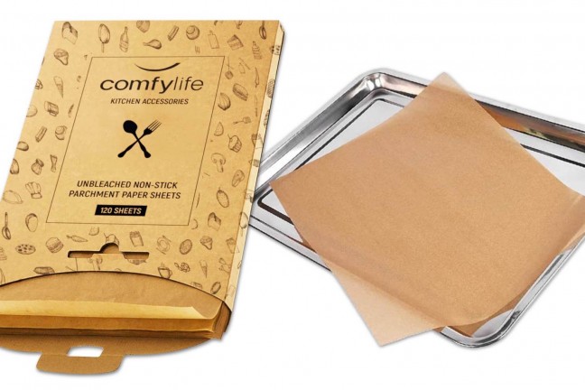 comfylife-unbleached-precut-parchment-paper-baking-sheets