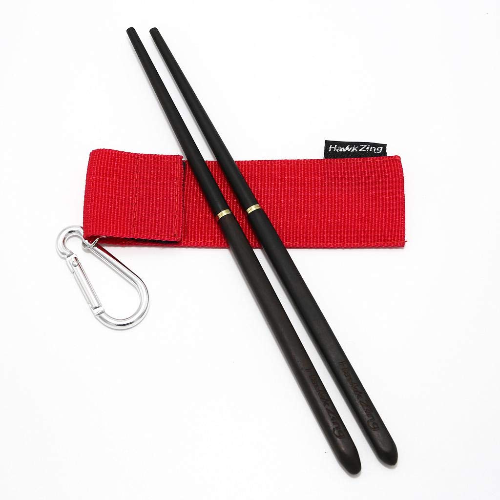 Hawk Zing foldable chopsticks. ($11 for ebony, $10 for rosewood; double-pairs are also available for $15)