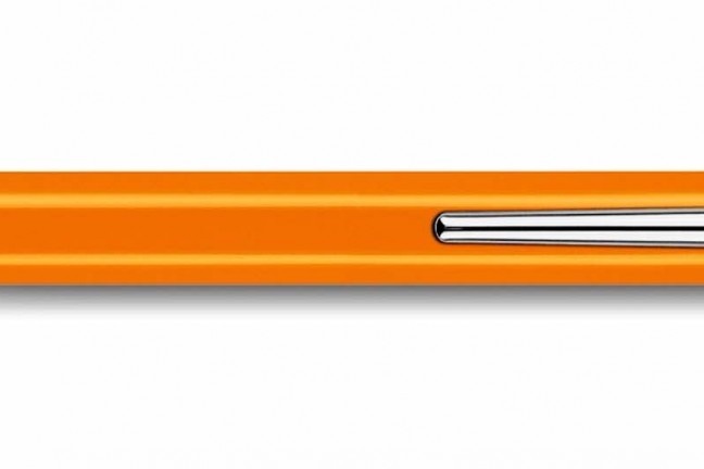 caran-dache-849-030-popline-ballpoint-pen-in-fluorescent-orange