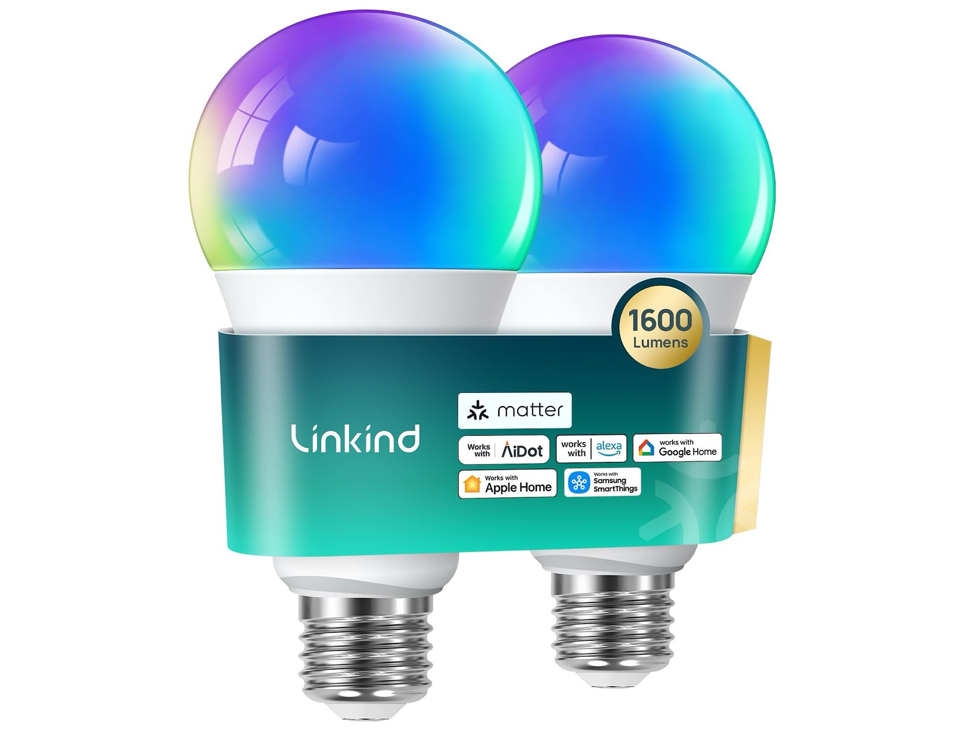 linkind-matter-enabled-1600lm-100w-smart-light-bulbs