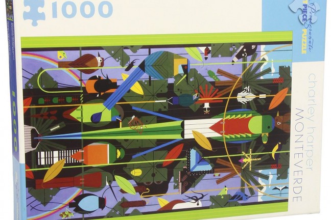 Charley Harper's delightful “Monteverde” puzzle. ($18)