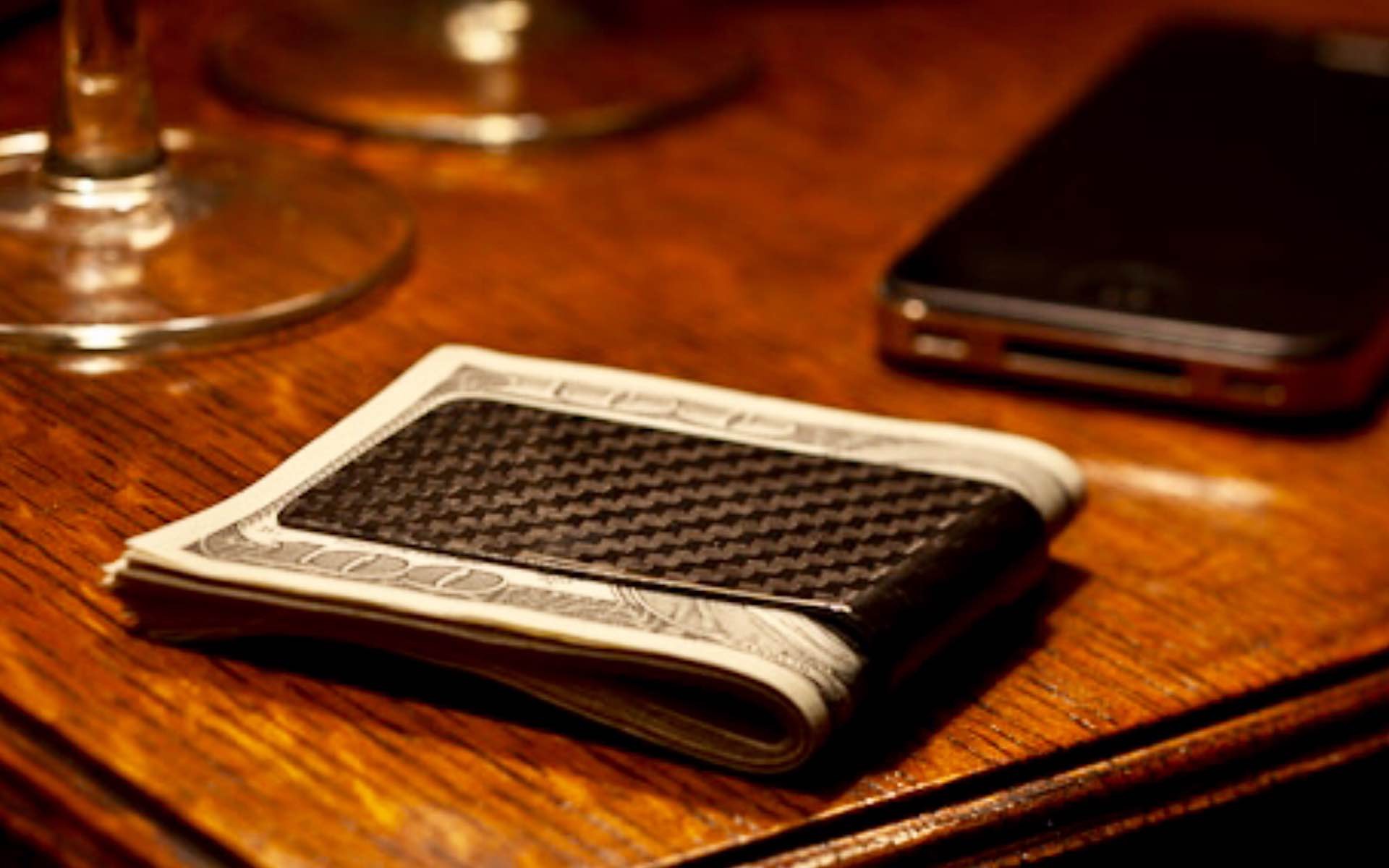 "Koolstof" carbon fiber money clip. ($40)