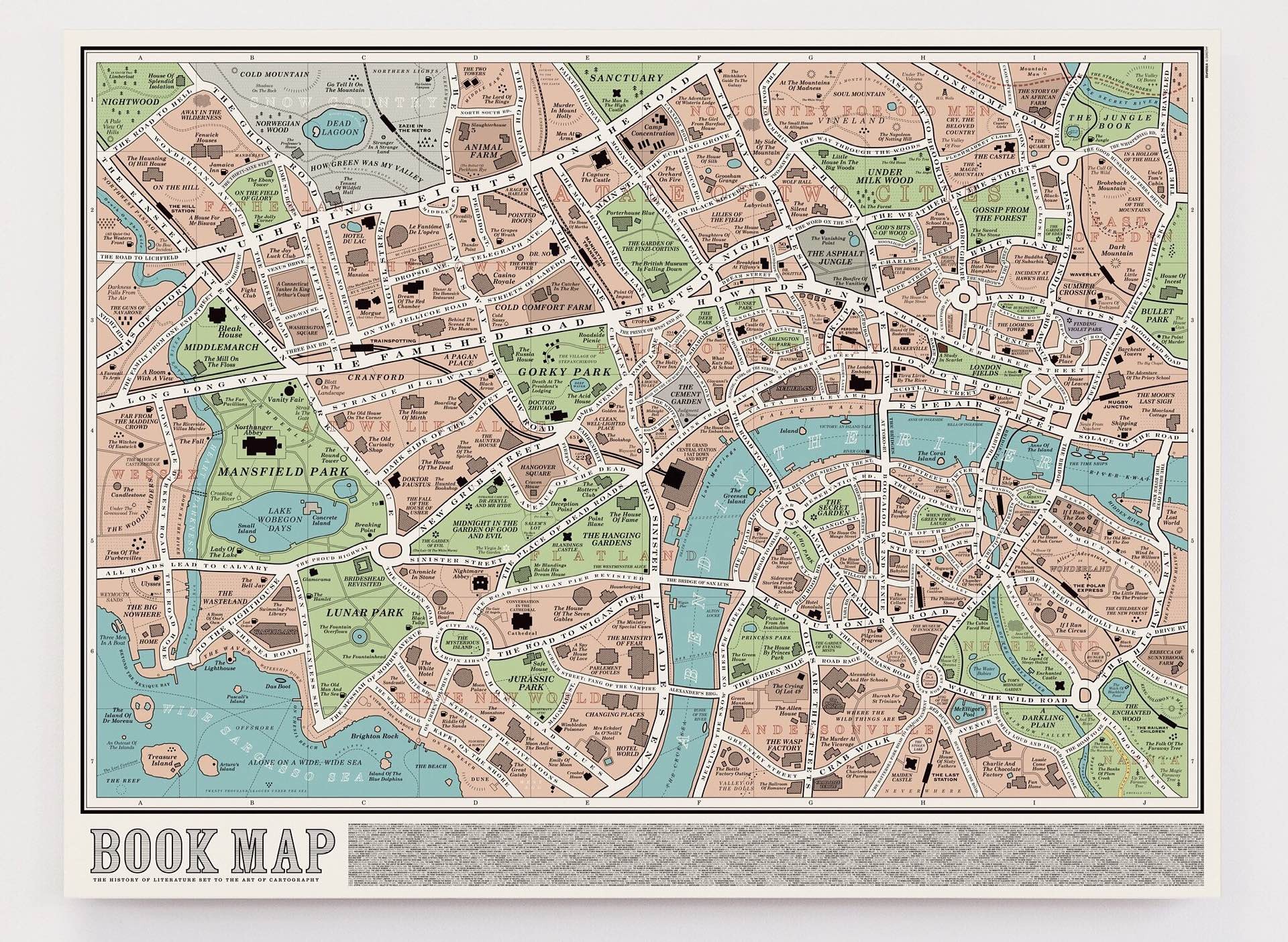 The "Book Map" by Dorothy. (£25.00 / ~$33 USD)