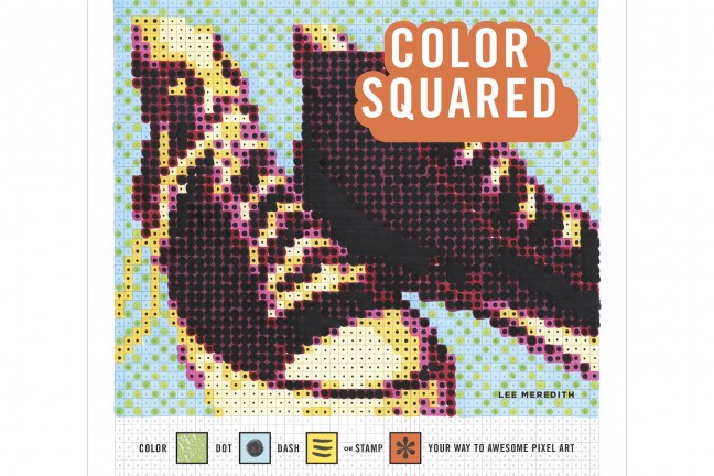 Color Squared pixelated color-by-numbers book by Lee Meredith. ($11 paperback)