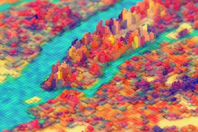 Lego New York print by J.R. Schmidt (Prices vary based on size and material)